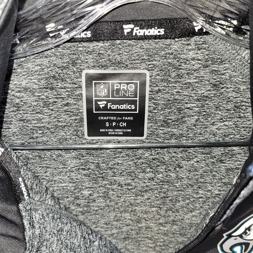 NFL Philadelphia Eagles Pro Line Fanatics Size Small 1/4 Zip Pullover - Picture 2 of 8