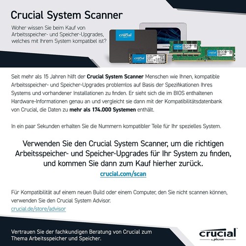 Crucial RAM 8GB DDR4 3200MHz CL22 (oder 2933MHz oder 2666MHz) Laptop Arbeitsspei - Photo 2/6