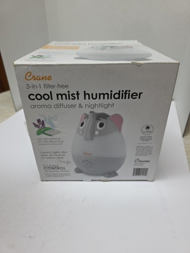 Crane - Mini Elephant 0.5 Gallon Cool Mist Humidifier - Gray - Picture 5 of 9