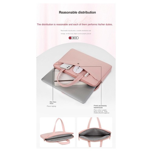 Étui Tablette pour 15-15,6 Housse Tablette, Sac à Main Étanche Ordinateur Portable9423 - Photo 4/10