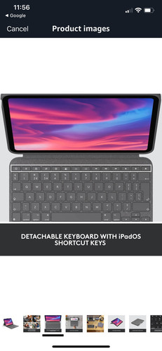 Logitech Combo Touch Keyboard Case for Apple iPad 10th Gen. - Picture 3 of 4