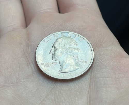 2021-D Crossing The Delaware 25C With Several Rare Error “IN COD WE TRUST” - Picture 3 of 3