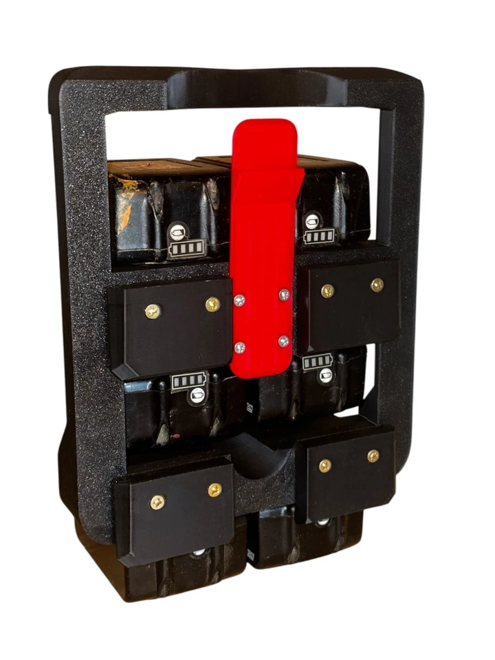 Makita 18V PACKOUT compatible 6 battery caddy Makita LXT x Milwaukee PACKOUT - Image 4 of 4
