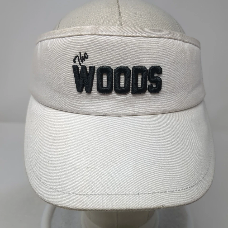 The Woods Strapback Visor Hat White One Size Embroidered TaylorMade - Image 2 of 4