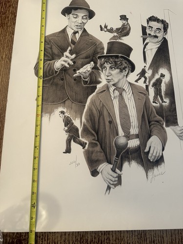 Marx Brothers Lithographie Portrait von Glen Banse Lanse signiert nummeriert Warum eine Ente - Bild 4 von 7