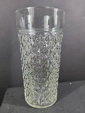 Anchor Hocking  6'' Quilted Diamond Point 12 oz Highball glasses.