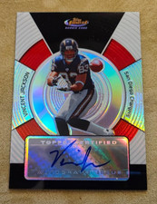 Vincent Jackson 2005 Topps Finest Refractor Rookie Auto 286/399 Chargers HOF