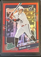 2023 Panini Donruss - Rated Prospect Brooks Lee #81 Holo Red /2023 (RC)