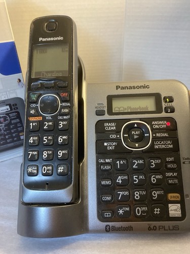 PANASONIC DIGITAL BLUETOOTH CORDLESS ANSWERING SYSTEM KX-TG7641 + 1 Handset - Zdjęcie 2 z 17