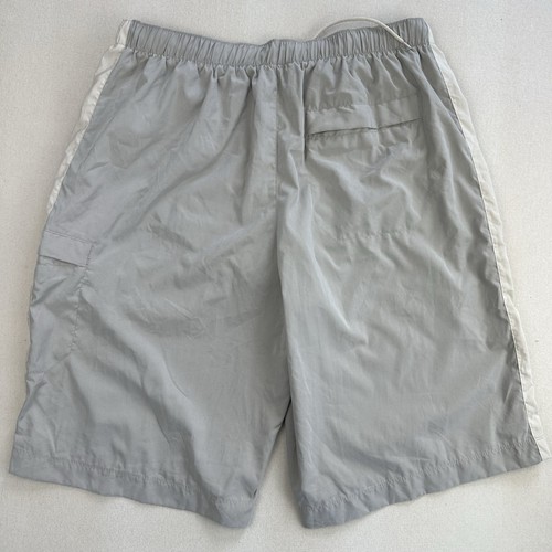 Vintage Y2K Nike Shorts Mens XL Beige Cargo Pocket Hybrid Swim Lined Long NEW - Picture 6 of 24