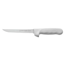 Dexter Sani-Safe Stainless Steel Stiff Boning Knife with White Polypropylene