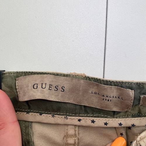 GUESS Women Brown Berta Slim Fit Ripped Chino Pants Trousers Size W27 - Picture 5 of 13