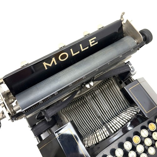 !!EXCELLENT!! 1921 Molle No.3 Typewriter w/Case Antique Oshkosh, Wis Vtg Classic - Picture 11 of 15