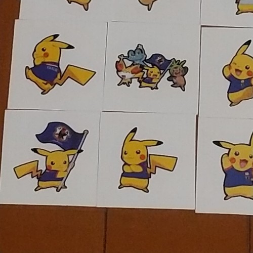 Pokemon Daiichi Pan Football Pikachu Samurai Blue Seal Complete set 2014 Japan - Bild 3 von 5