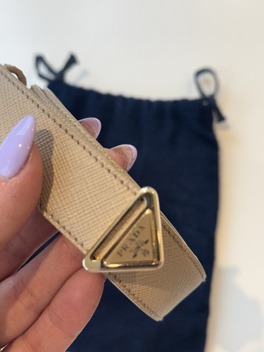 Prada Saffiano Triangle Belt 32 Lenght 80 retail Price 560£ - Picture 8 of 16