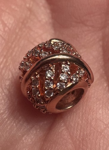 Pandora Light As A Feather 14k Rose Gold-plated Charm 781186CZ Retired - Picture 5 of 7
