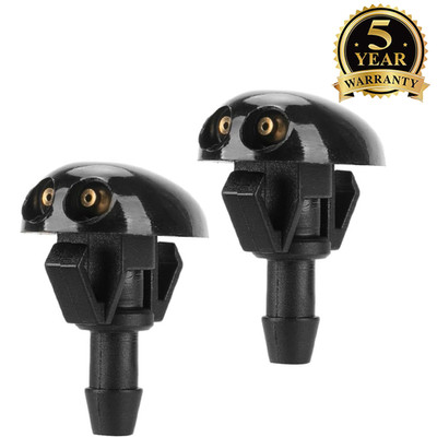 2PCS Windshield Washer Nozzle For Nissan X-Trail T30 2000-2007 Durable Black