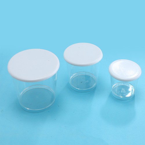 4 Stück Mess PC Becher Küche Angeln Köder Gadgets Transparent mit Deckel - Bild 19 von 27