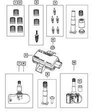 Genuine Mopar Tire Pressure Sensor Nut 56053037AB