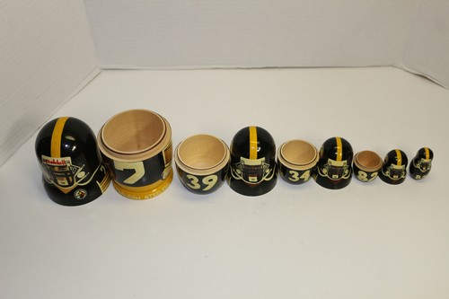 Pittsburgh Steelers NFL Roethlisberger handbemalte Holzpuppe - Bild 8 von 9
