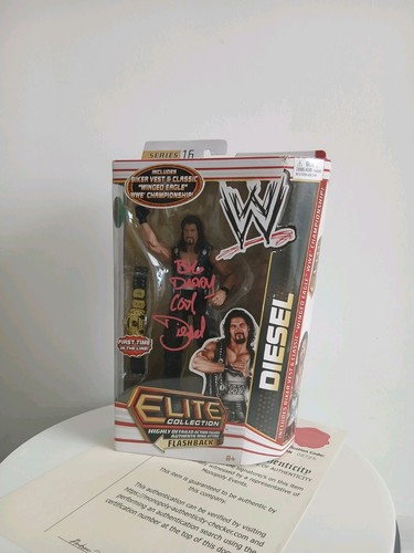 WWE Wrestling Figur Elite Series 16 Diesel Kevin Nash SIGNIERT COA Photo Proof - Bild 13 von 23
