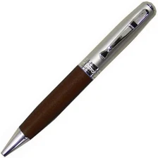 Auto Oil-based Ballpoint Pen Leather Ballpoint Pen Brown LBR-10JT Brown