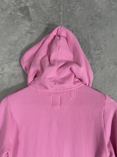 GAP Hoodie Womens Small Pink Full Zip Logo Spellout Fleece Pockets Streetwear - Picture 7 of 10