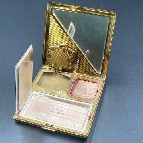 Vintage Illinois Watch Company - Weldwood Watch Powder Compact. - Picture 3 of 11