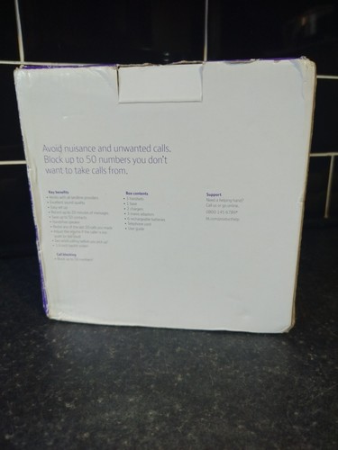 BT 3570 Cordless Landline House Phone with Nuisance Call Blocker, New Bad Box. - Photo 3/7