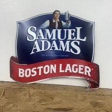 Samuel Adams Boston Lager Tin Sign Metal 2015 13”x17” 