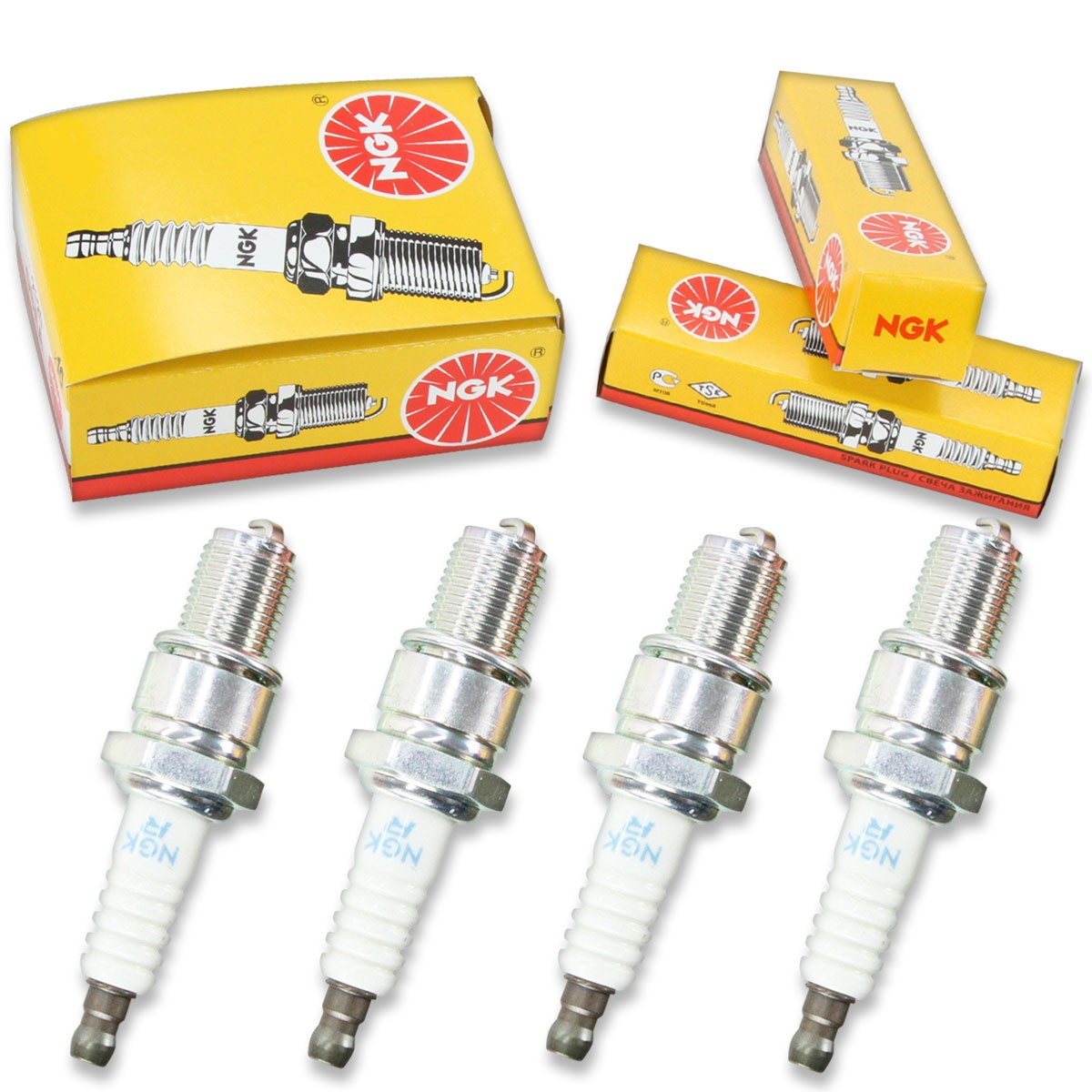 4pcs 1994 Yamaha VX750ST VMAX-4 ST NGK Standard Spark Plugs 750cc 45ci Kit au