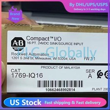 New Factory Sealed AB 1769-IQ16 /A CompactLogix 16 Pt 24VDC Input Module US #