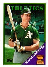 1988 Topps #580 Mark McGwire