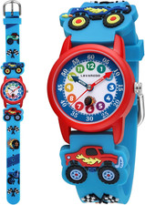 Kids Watch, Cute 3D Cartoon Toddler Watches, Waterproof Analog Learning-To-Tell-