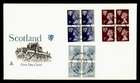 DR WHO 1978 GB SCOTLAND FDC QEII BLOCK COMBO MERCURY CACHET M72344