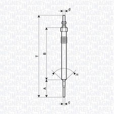 MAGNETI MARELLI Glühkerze 062900127304 M10X1 für OPEL ASTRA B16 Sports Tourer Mk
