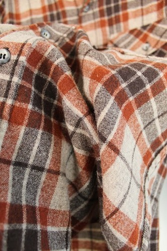 Vintage Woolrich Men's M Wool Flannel Shirt Shacket Plaid Wool-blend Made in USA - Bild 7 von 16