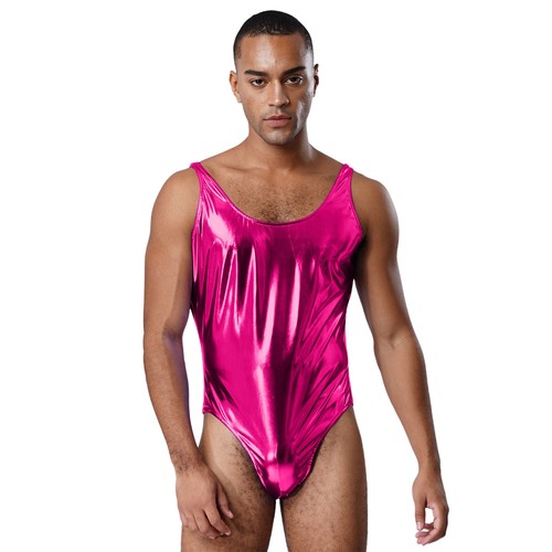 Mens Bodysuit Rompers Nightwear Sleeveless Jumpsuit Party Swimwear Lingerie Gym - Picture 41 of 60