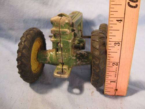Vtg 1950's Eska John Deere Tractor Model A w/ Driver Cast Aluminum - Picture 12 of 12