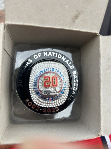 Washington Nationals NATS20 Replica Commemorative Ring SGA 4/4/25 - Picture 6 of 6