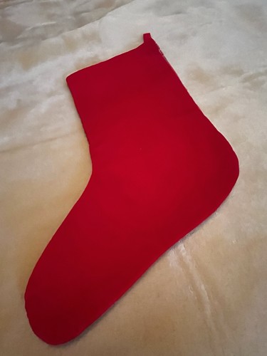 DE COLECCIÓN TAPIZ AGUJA NAVIDAD MEDIAS ÁNGEL VICTORIANO TERCIOPELO ROJO - Imagen 8 de 13