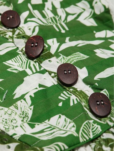 Farm Rio Forest Soul Midi Dress Green & White Eyelet XS - Picture 5 of 9