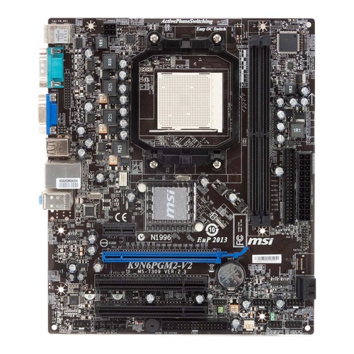 Motherboard MSI Ms-7309 Ver:2.3 K9N6PGM2-V2 Socket AM2+ DDR2 Pcie PCI Matx - Picture 3 of 3