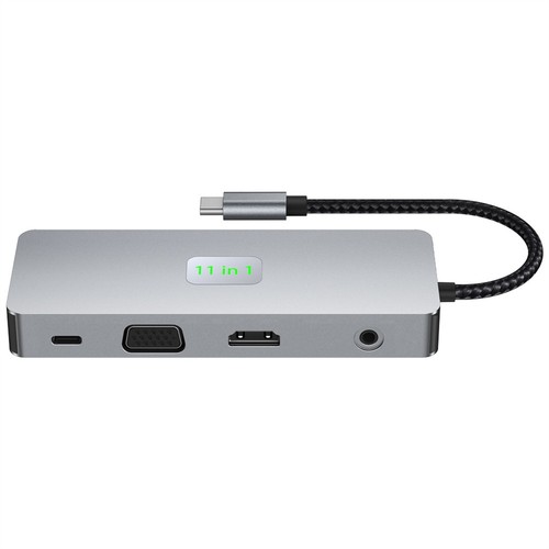 4k60h 11-en-1 USB extender Multi-Interface ordinateur portable type-C adaptateur - Photo 11/22
