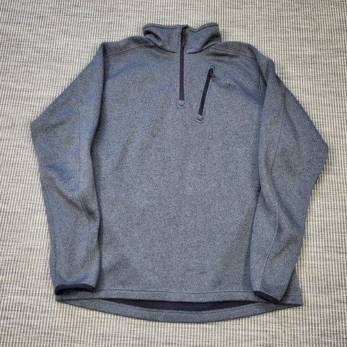 Gill Strick Fleece Sweatshirt Gr. Large grau Thermo Midlayer Wandern Segeln