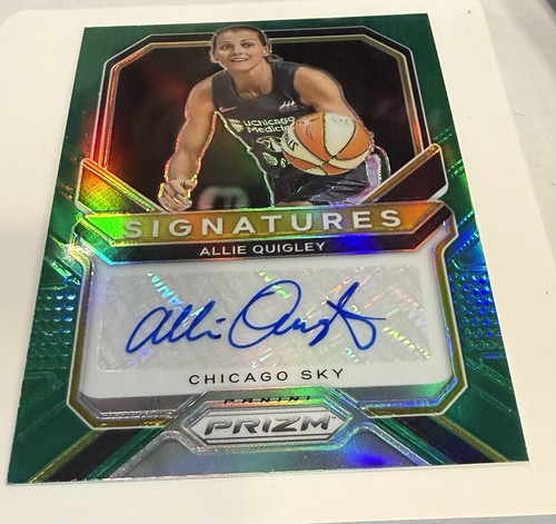 2021 Panini Prizm WNBA - Signatures Allie Quigley #SG-AQG Green Prizm (AU) - Bild 2 von 6