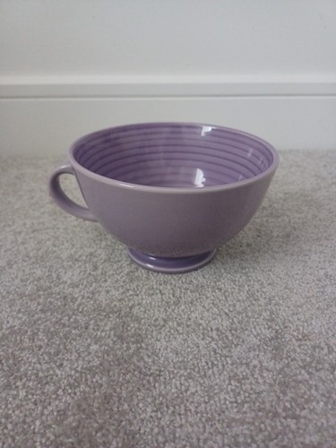 ARC France Purple Spiral Breakfast Cereal Bowl With Handle - Picture 2 of 6