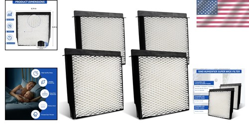 1040 Super Wick Filters for MoistAir, AIRCARE & Essick Air Humidifiers - 4 Pack - Picture 2 of 10