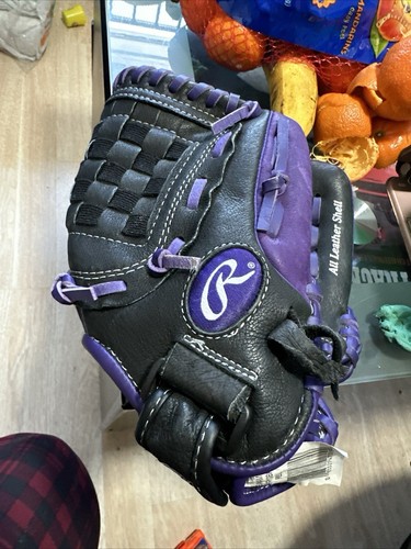Rawlings LHT Leather Baseball Glove HFP150BP 11" Purple For Left Handers - Picture 6 of 8