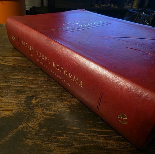Biblia de Estudio NVI Nueva Reforma piel imitación Rojo 9 puntos PABLO DEIROS - Foto 3 di 10